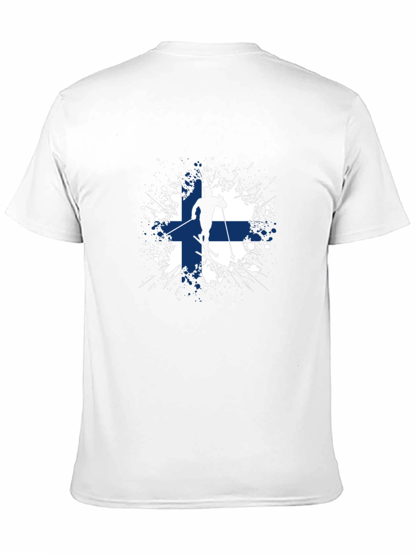 Finland Flag Skiing T-Shirt
