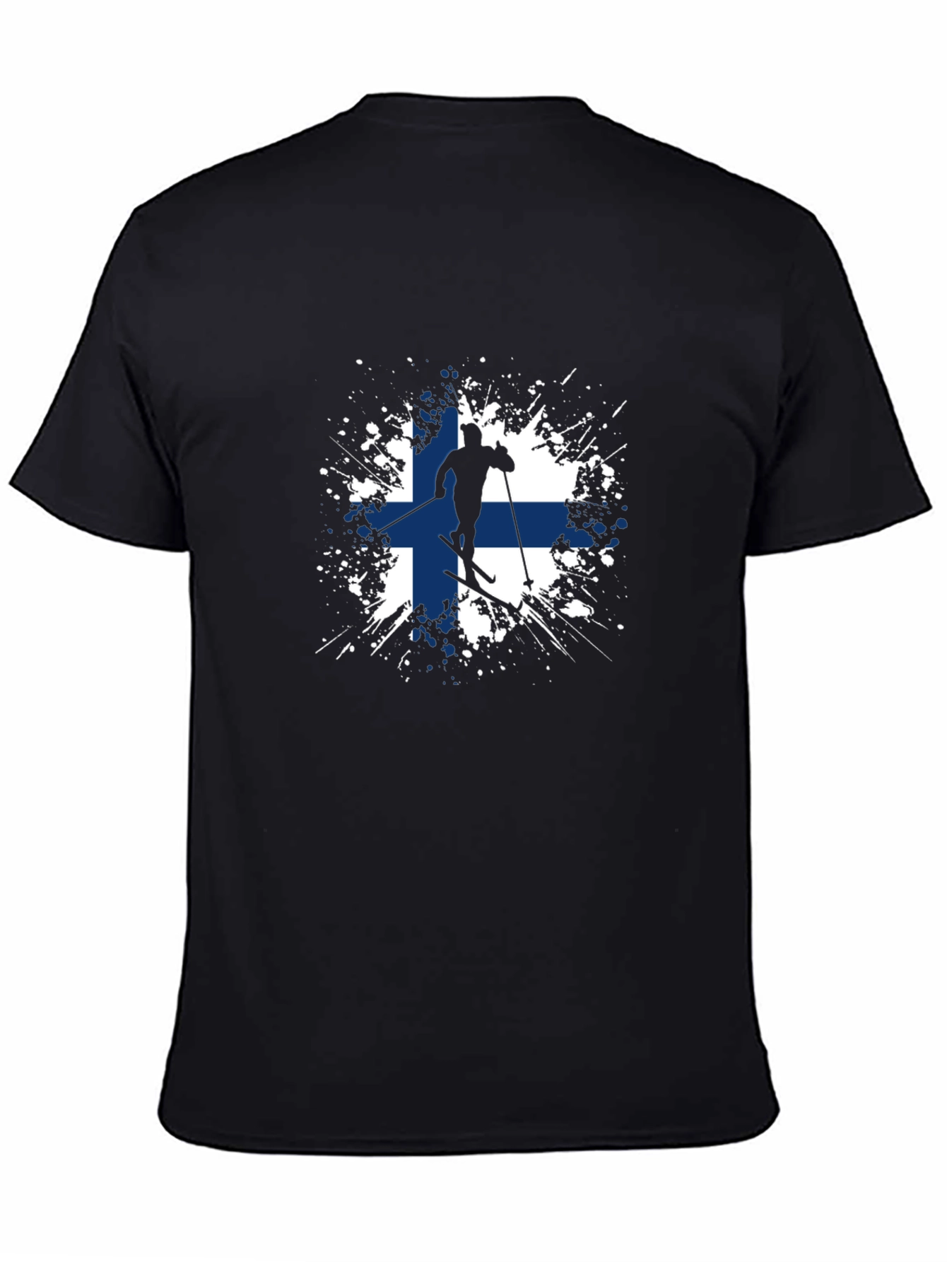 Finland Flag Skiing T-Shirt