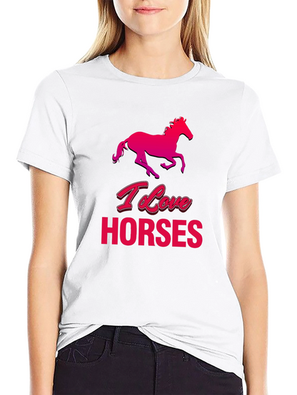 I Love Horses Graphic T-Shirt