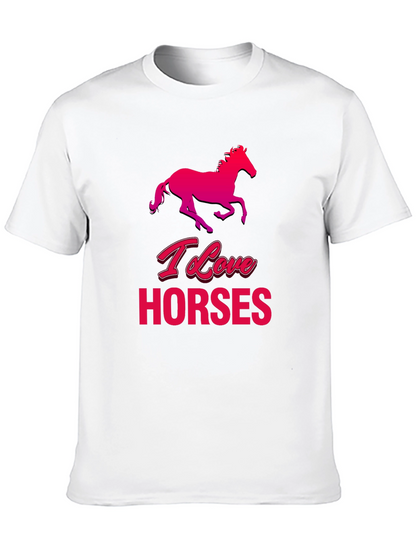 I Love Horses Graphic T-Shirt