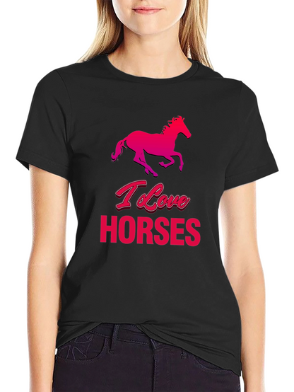 I Love Horses Graphic T-Shirt