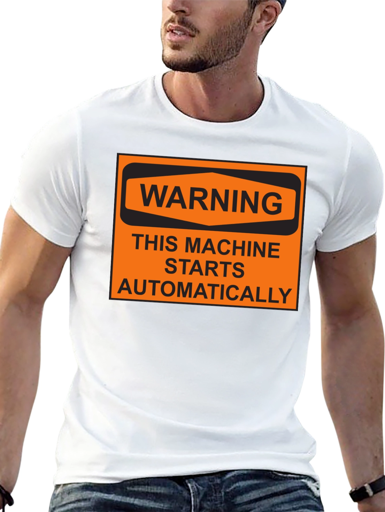 Warning Machine Starts Automatically T-Shirt
