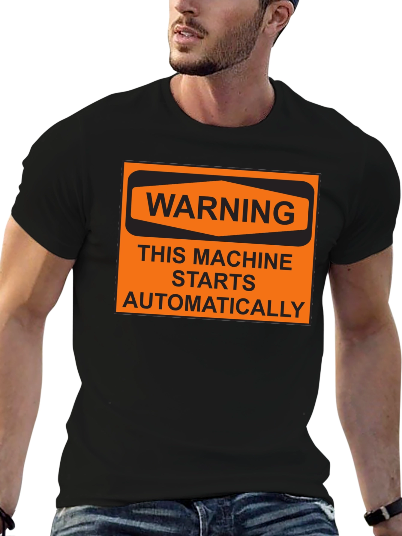 Warning Machine Starts Automatically T-Shirt