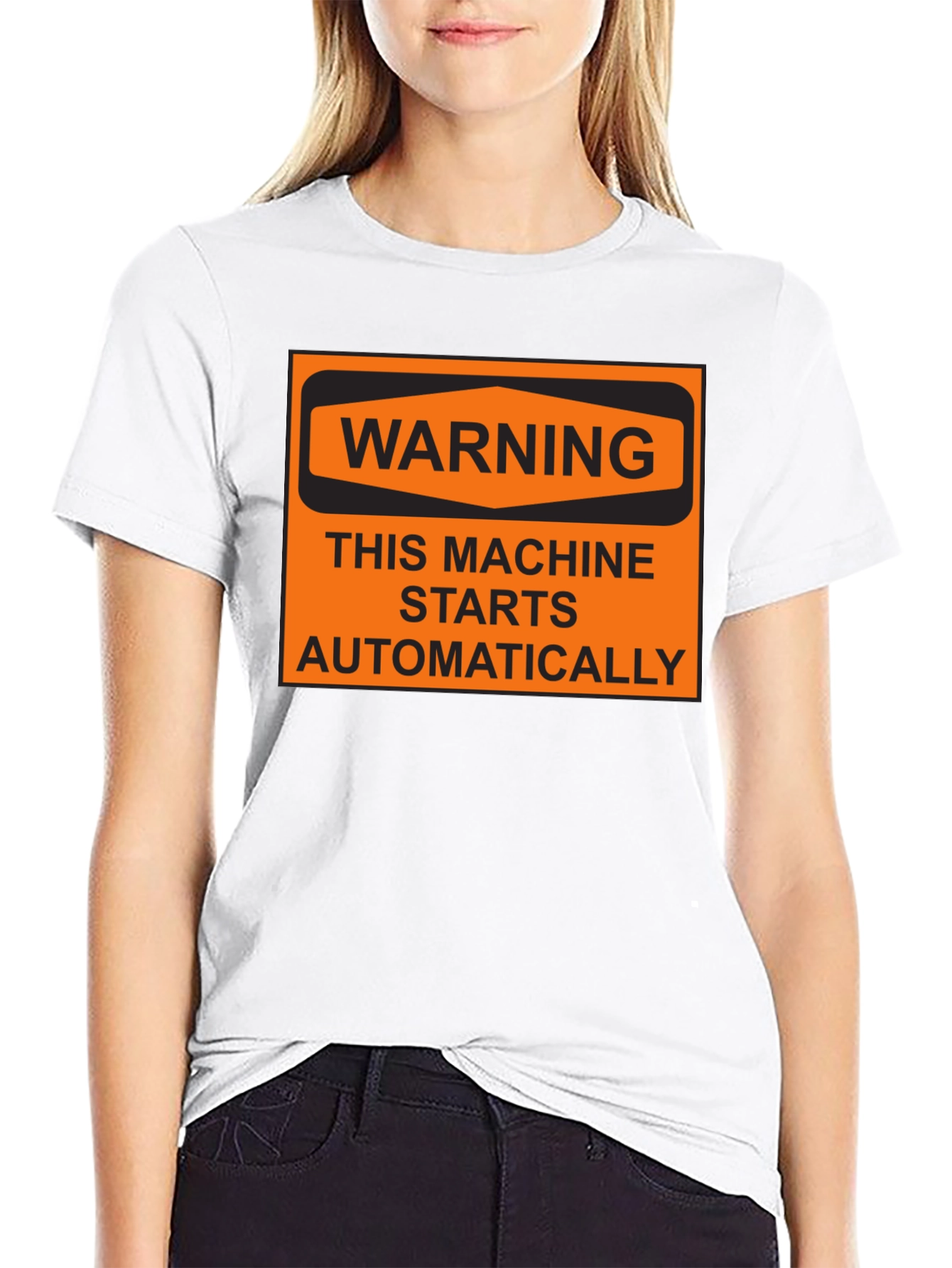 Warning Machine Starts Automatically T-Shirt