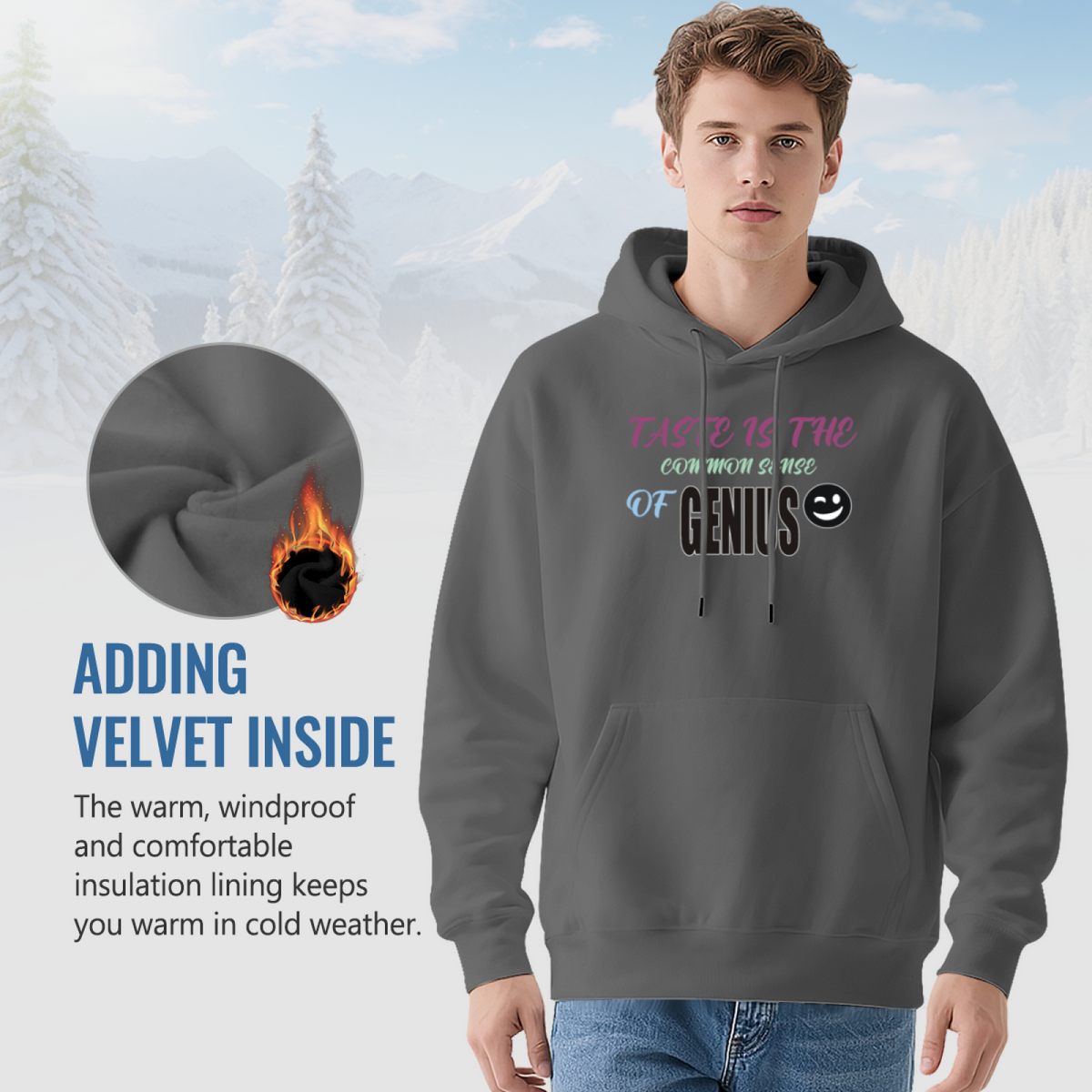 Taste Is Genius Common Sense Hoodie