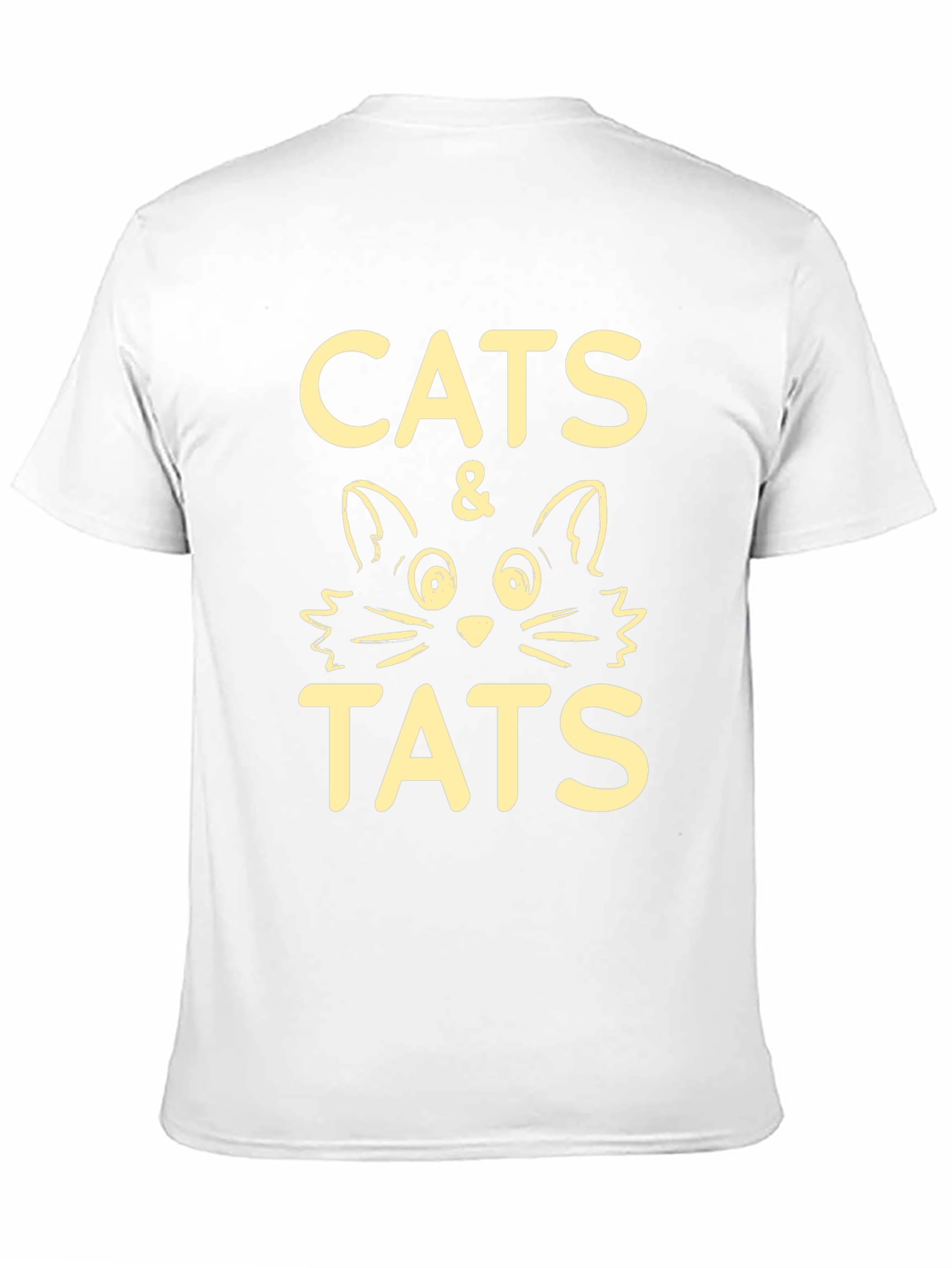 Cats & Tats Graphic Tee - Black Crewneck T-Shirt