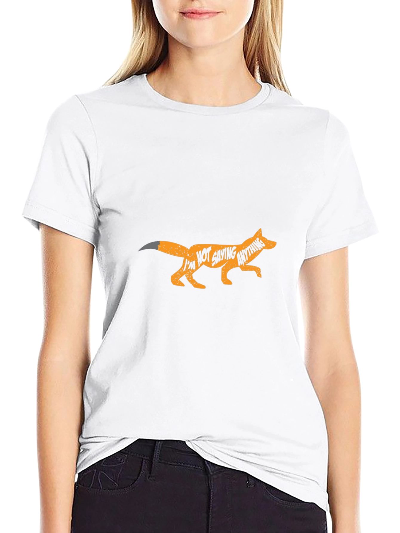 Fox Im Not Saying Anything Black T-Shirt