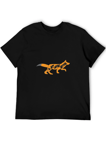 Fox Im Not Saying Anything Black T-Shirt