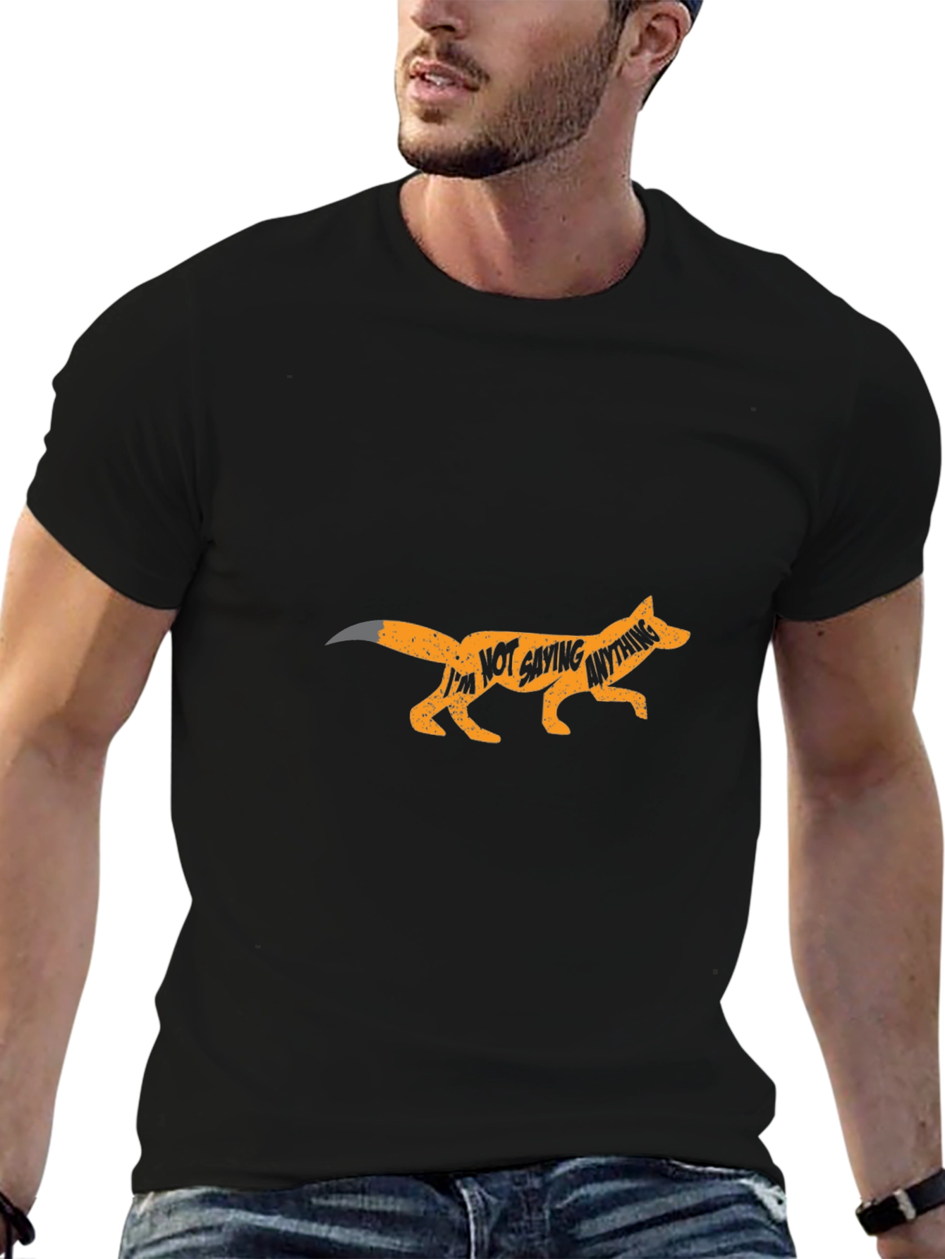 Fox Im Not Saying Anything Black T-Shirt