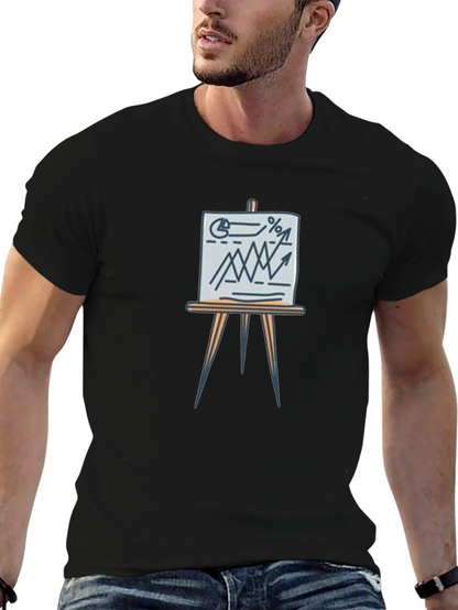 Business Graph Tee - Trendy Casual Wear