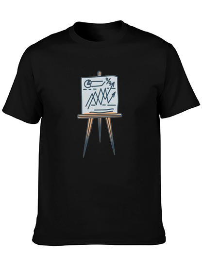 Business Graph Tee - Trendy Casual Wear