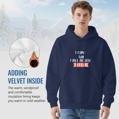 I Came I Saw I Lifted Anxiety Support Hoodie