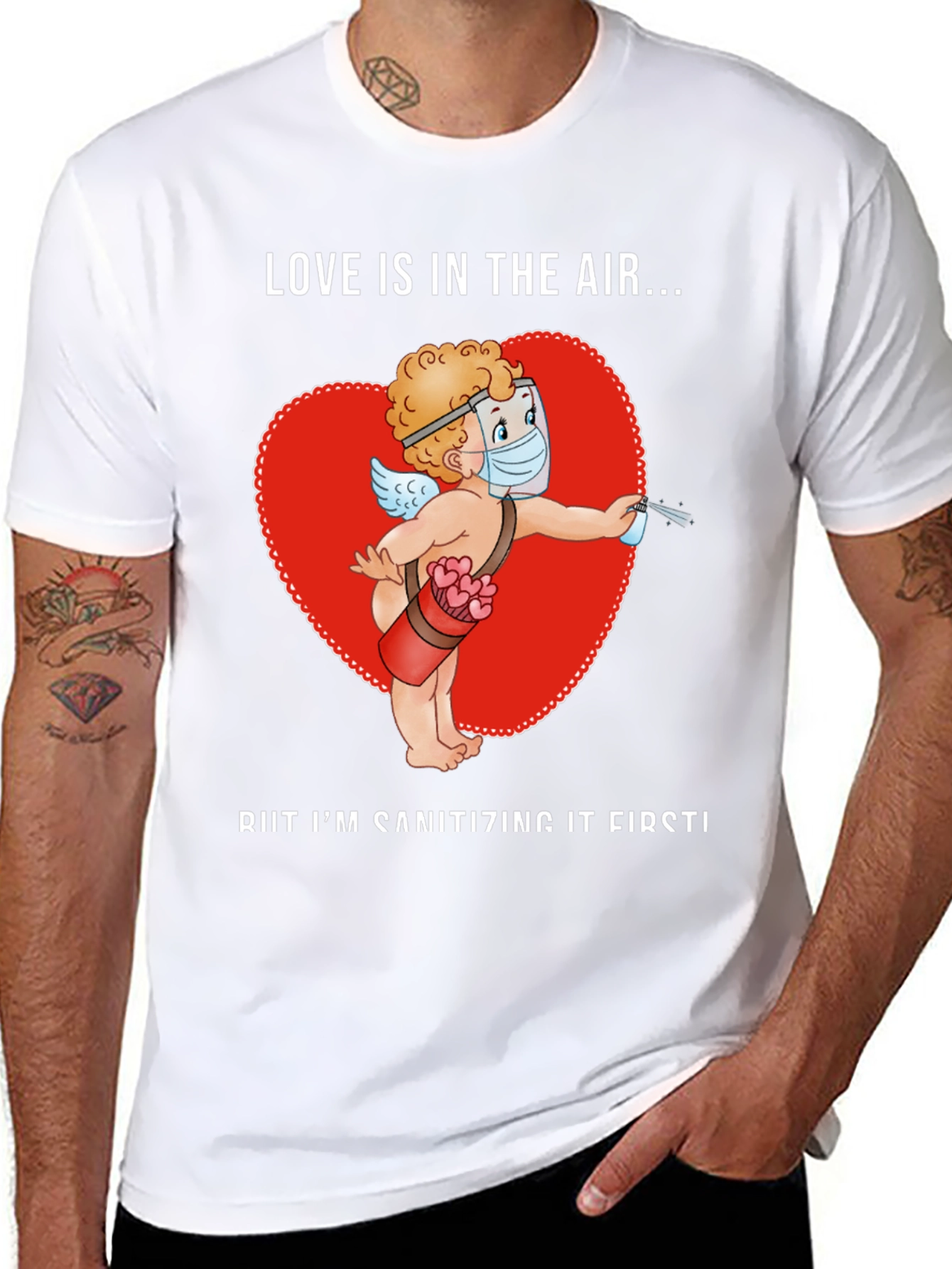 Sanitizing Cupid T-Shirt