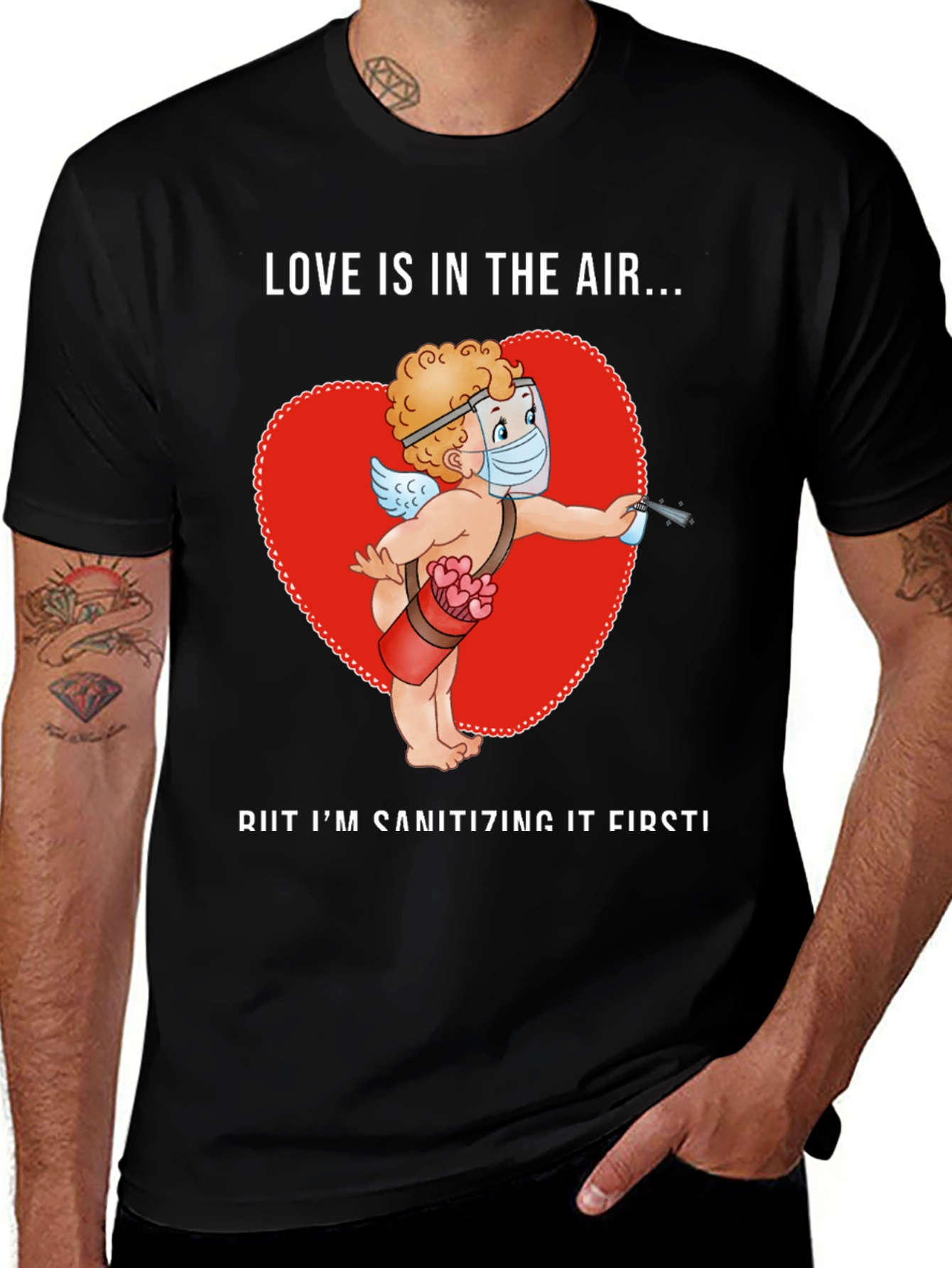 Sanitizing Cupid T-Shirt