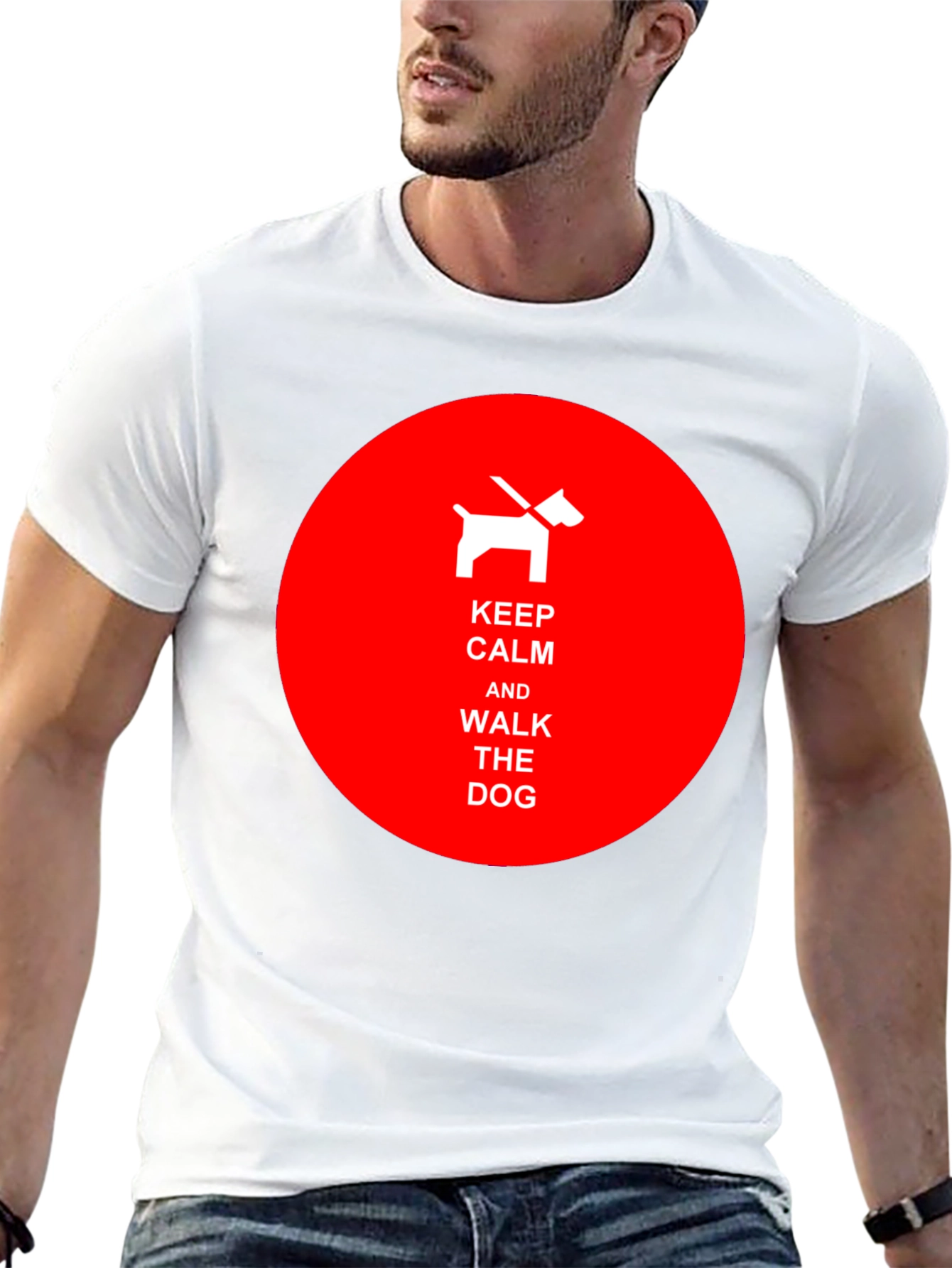 Keep Calm Walk the Dog Tee
