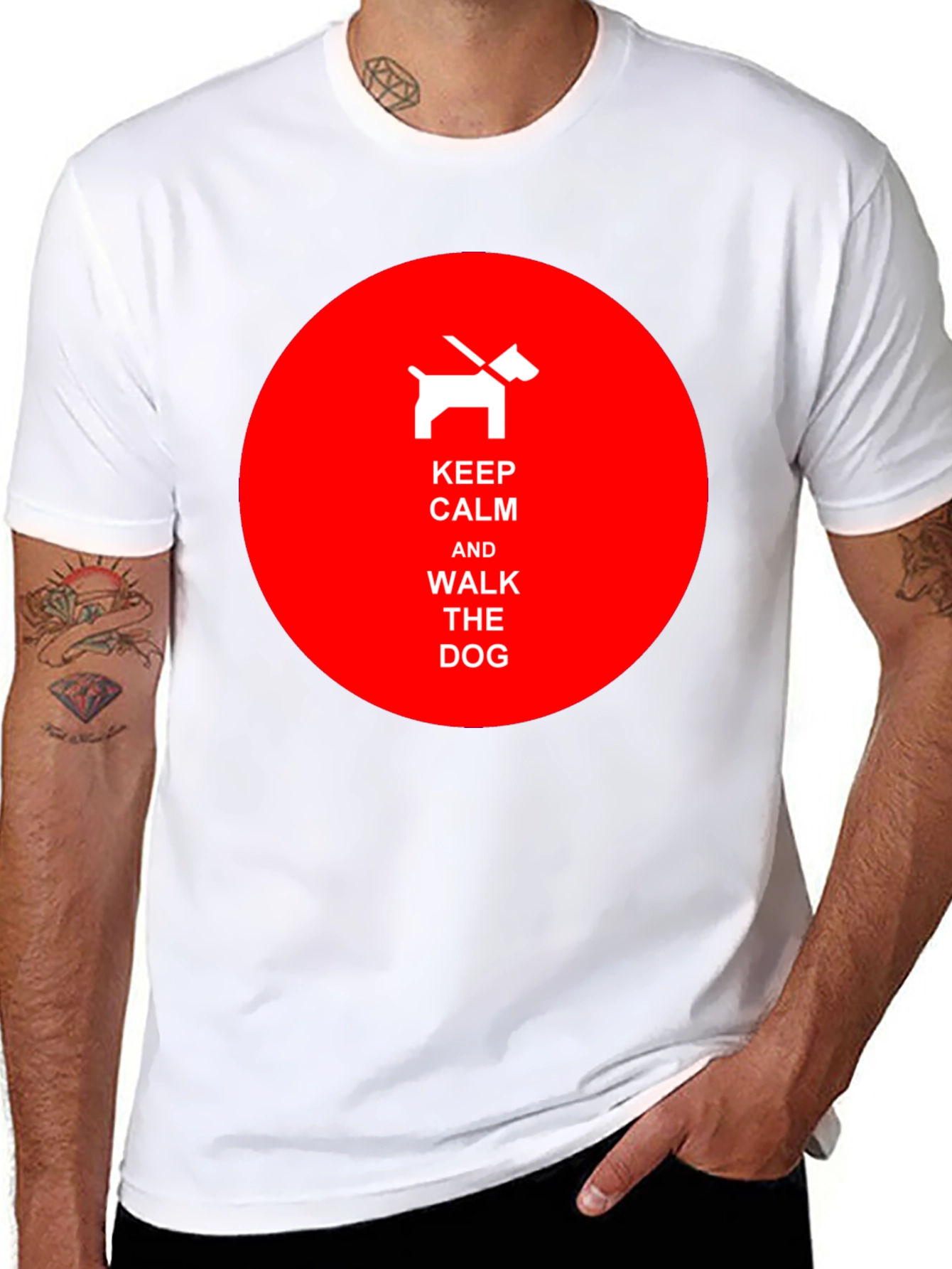 Keep Calm Walk the Dog Tee