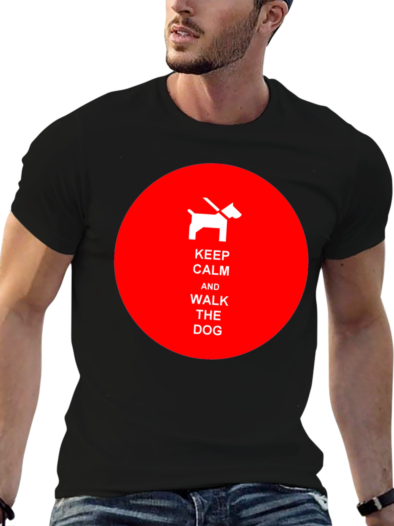 Keep Calm Walk the Dog Tee