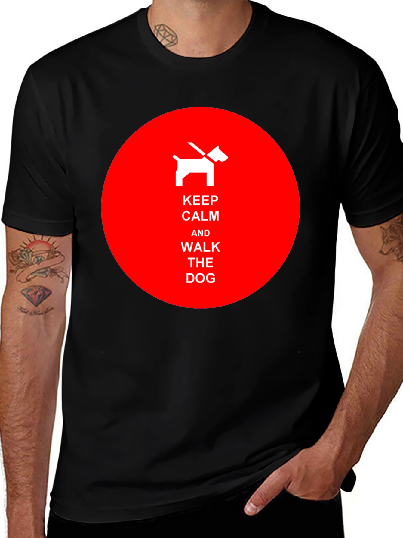 Keep Calm Walk the Dog Tee