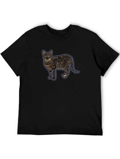 Cat Lovers Black T-Shirt