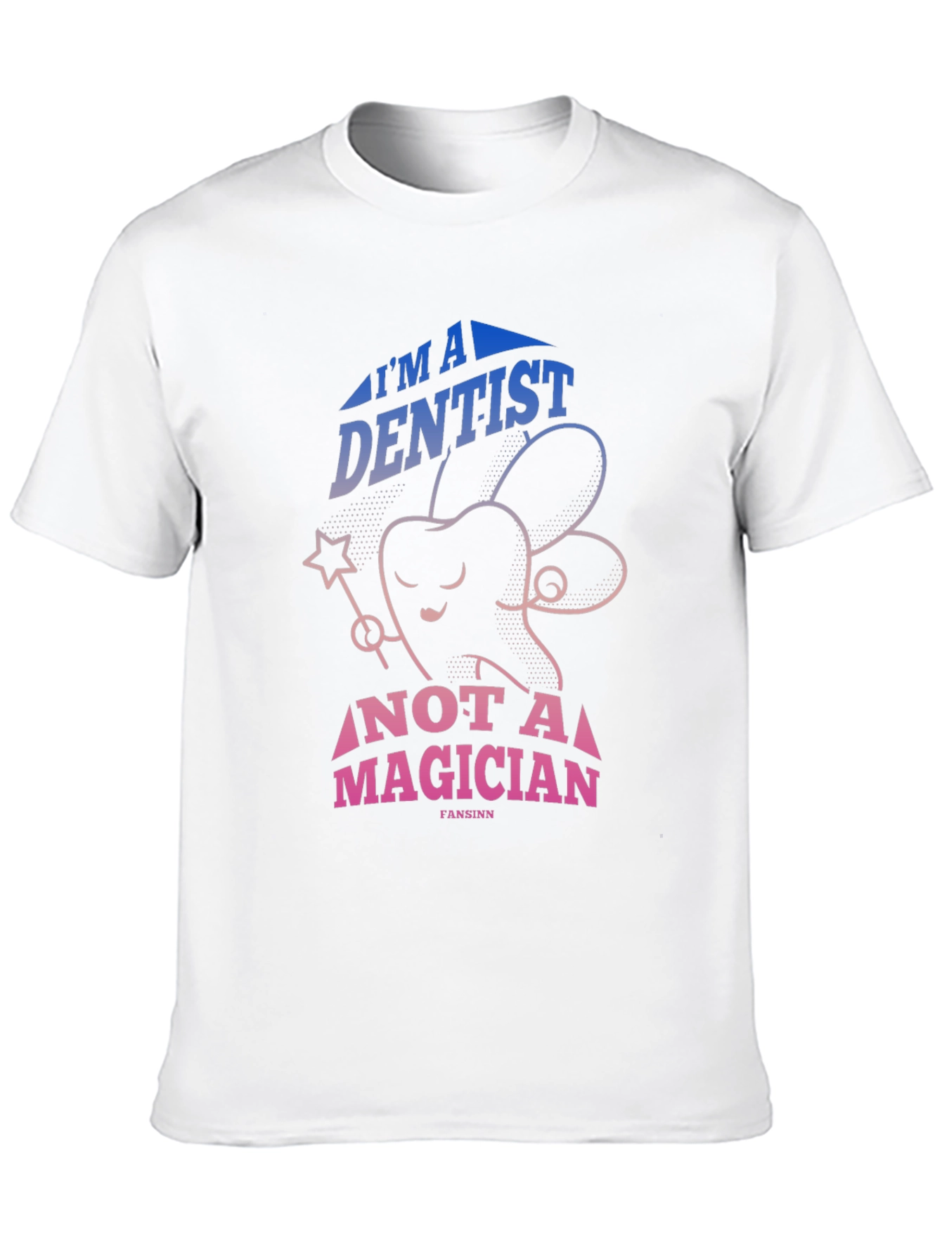 Dentist Not Magician Graphic Tee - Black Cotton T-Shirt