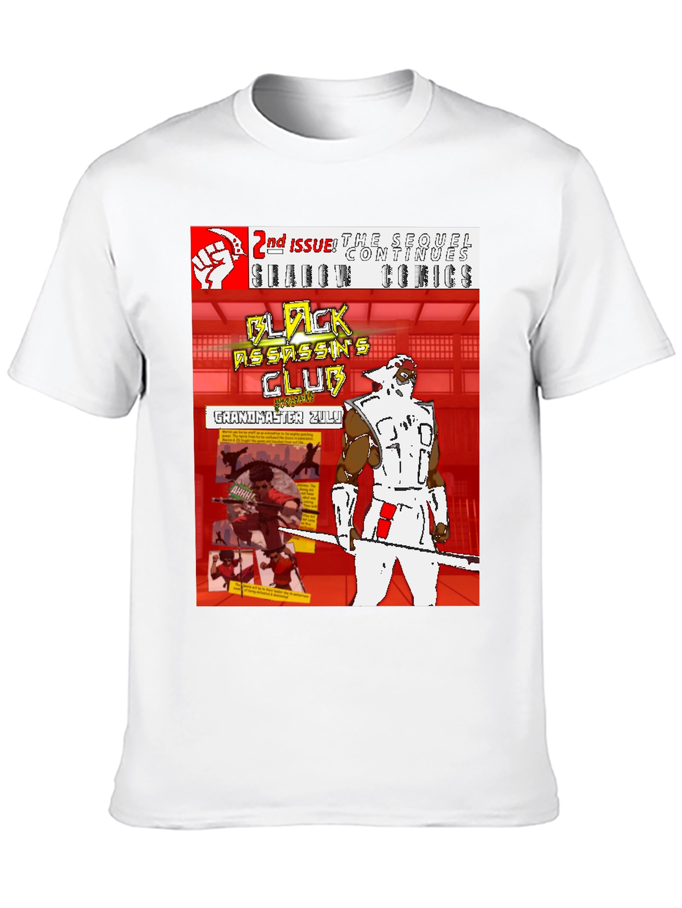 Black Assassins Club Comic Book T-Shirt