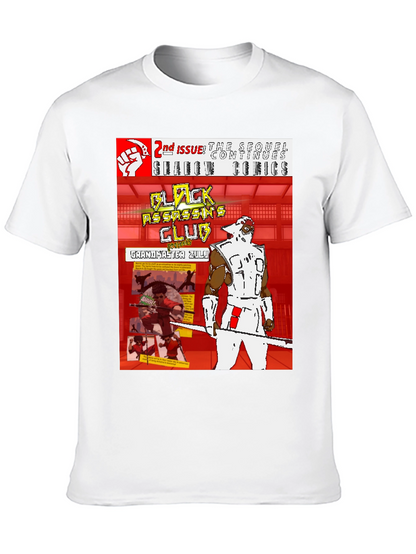Black Assassins Club Comic Book T-Shirt