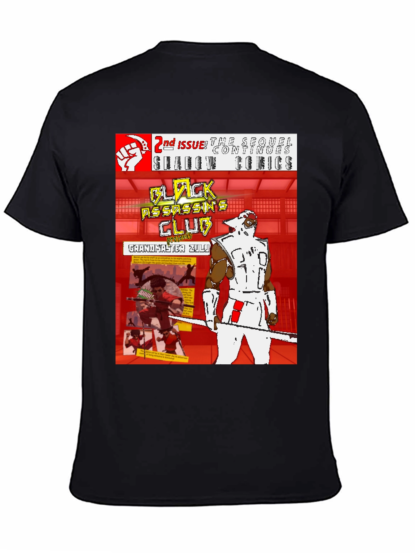 Black Assassins Club Comic Book T-Shirt