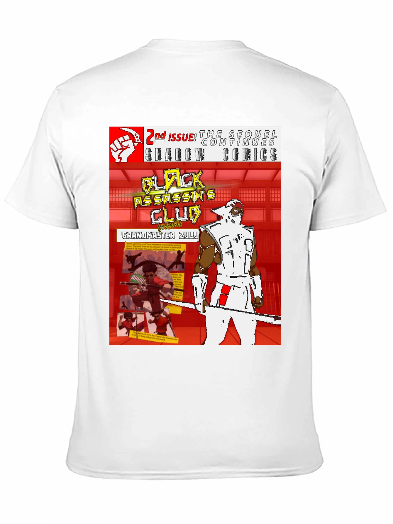 Black Assassins Club Comic Book T-Shirt