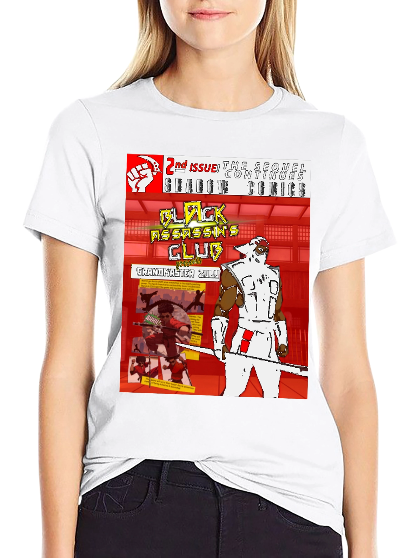 Black Assassins Club Comic Book T-Shirt