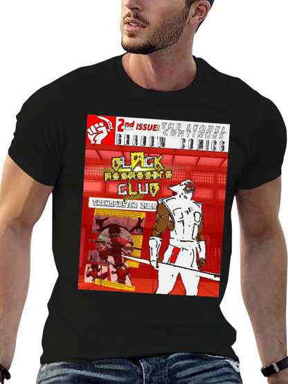 Black Assassins Club Comic Book T-Shirt