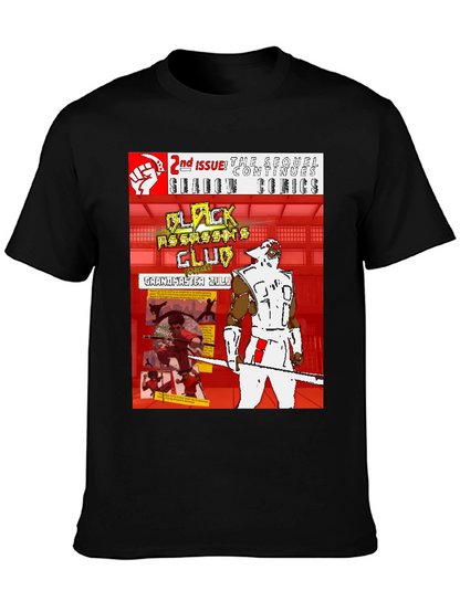 Black Assassins Club Comic Book T-Shirt