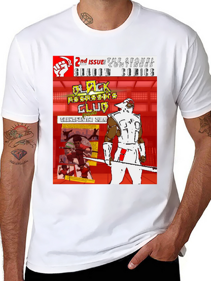 Black Assassins Club Comic Book T-Shirt