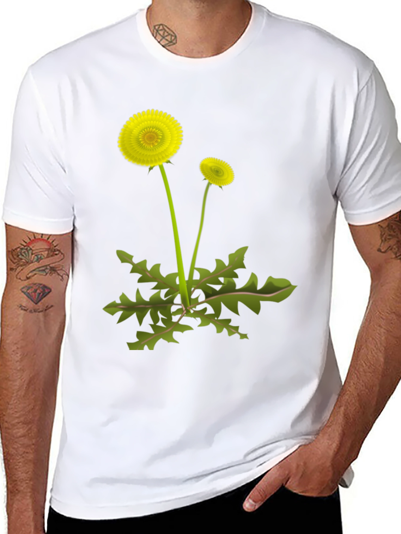 Dandelion Graphic Tee - Black