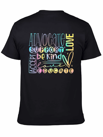Advocate Love Be Kind T-Shirt - Autism Awareness