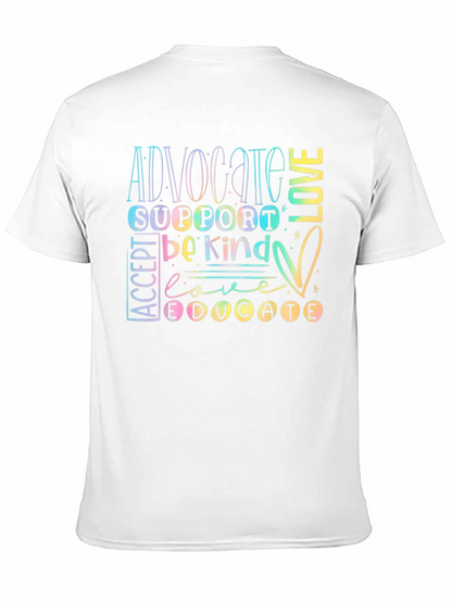 Advocate Love Be Kind T-Shirt - Autism Awareness