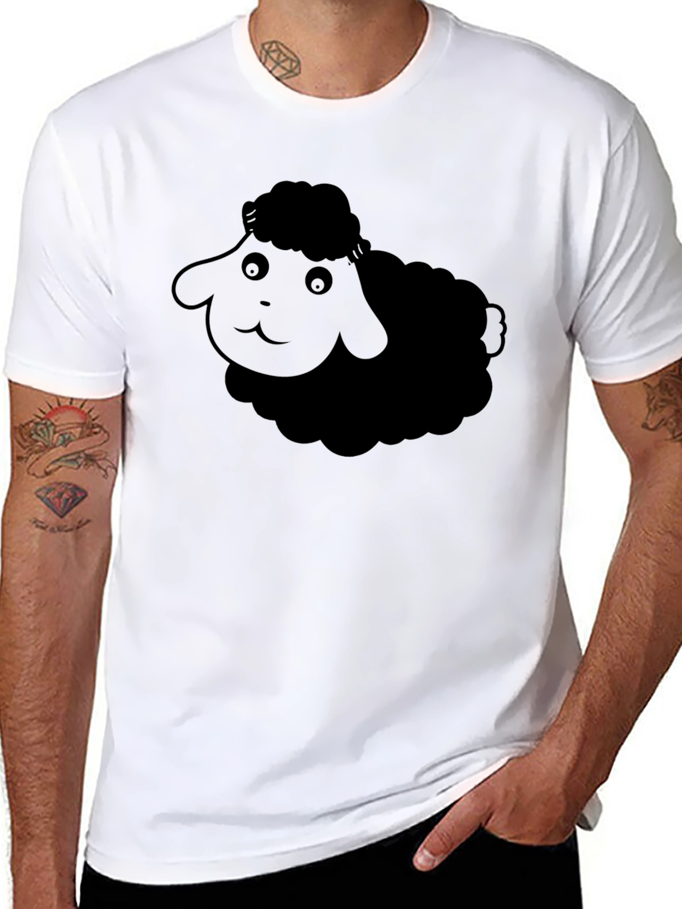 Black Sheep Graphic Tee - Soft Cotton Blend