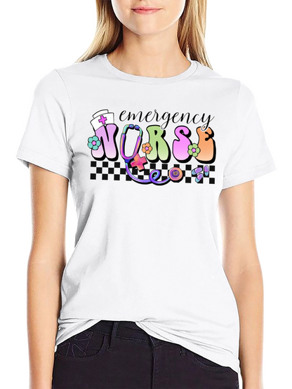 Emergency Nurse T-Shirt - Hippie Style!