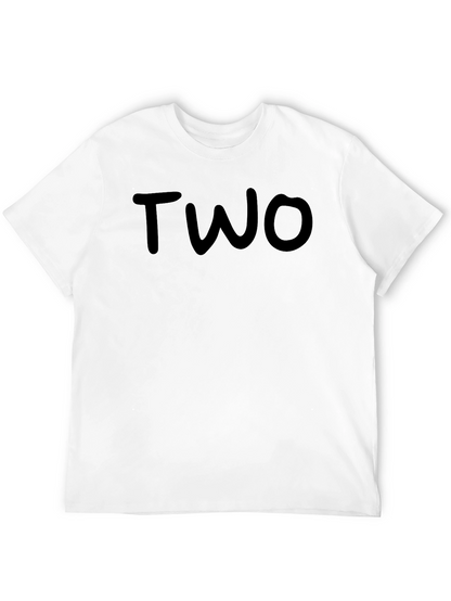 Black T-Shirt - TWO Graphic Tee