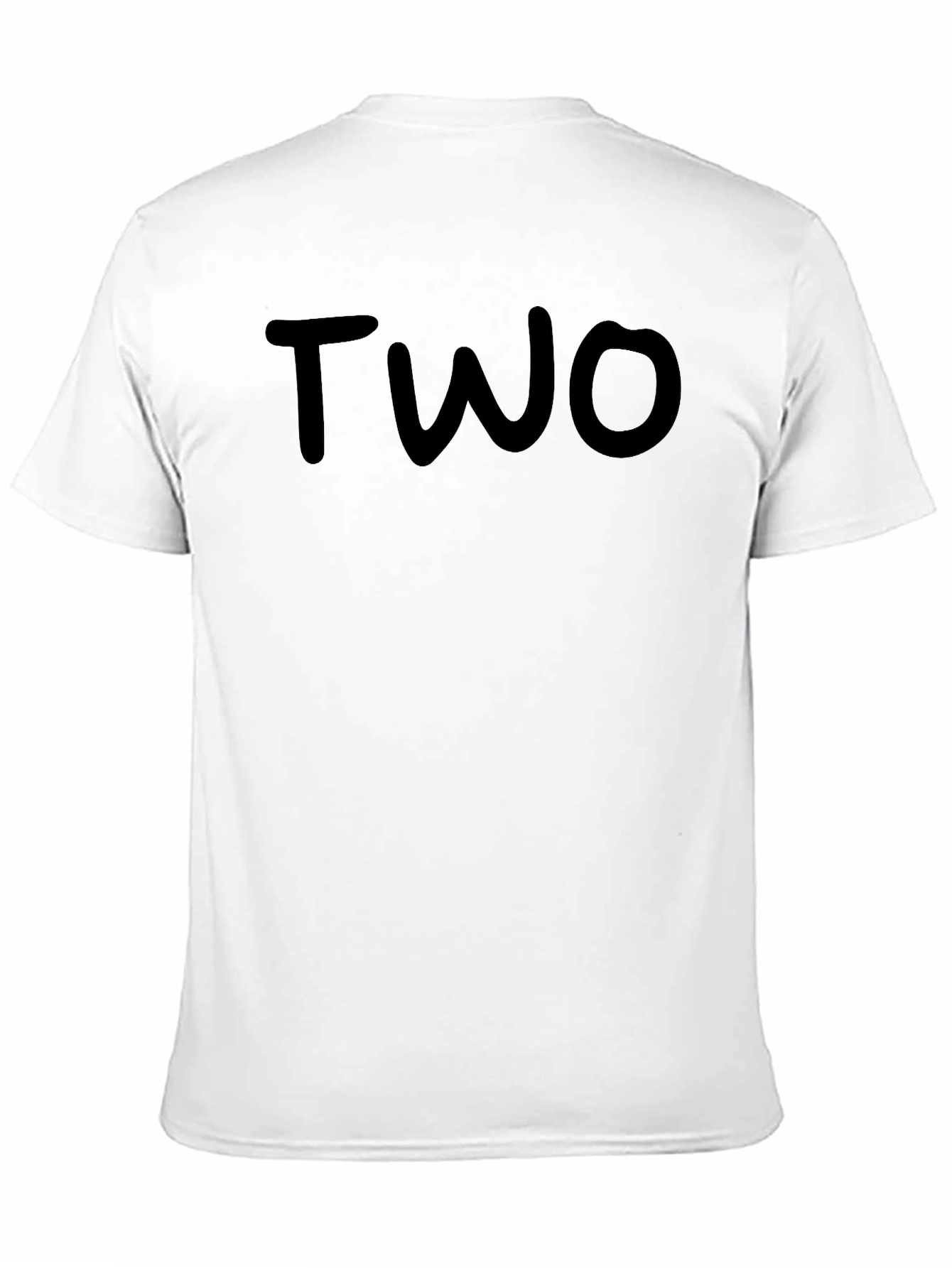 Black T-Shirt - TWO Graphic Tee