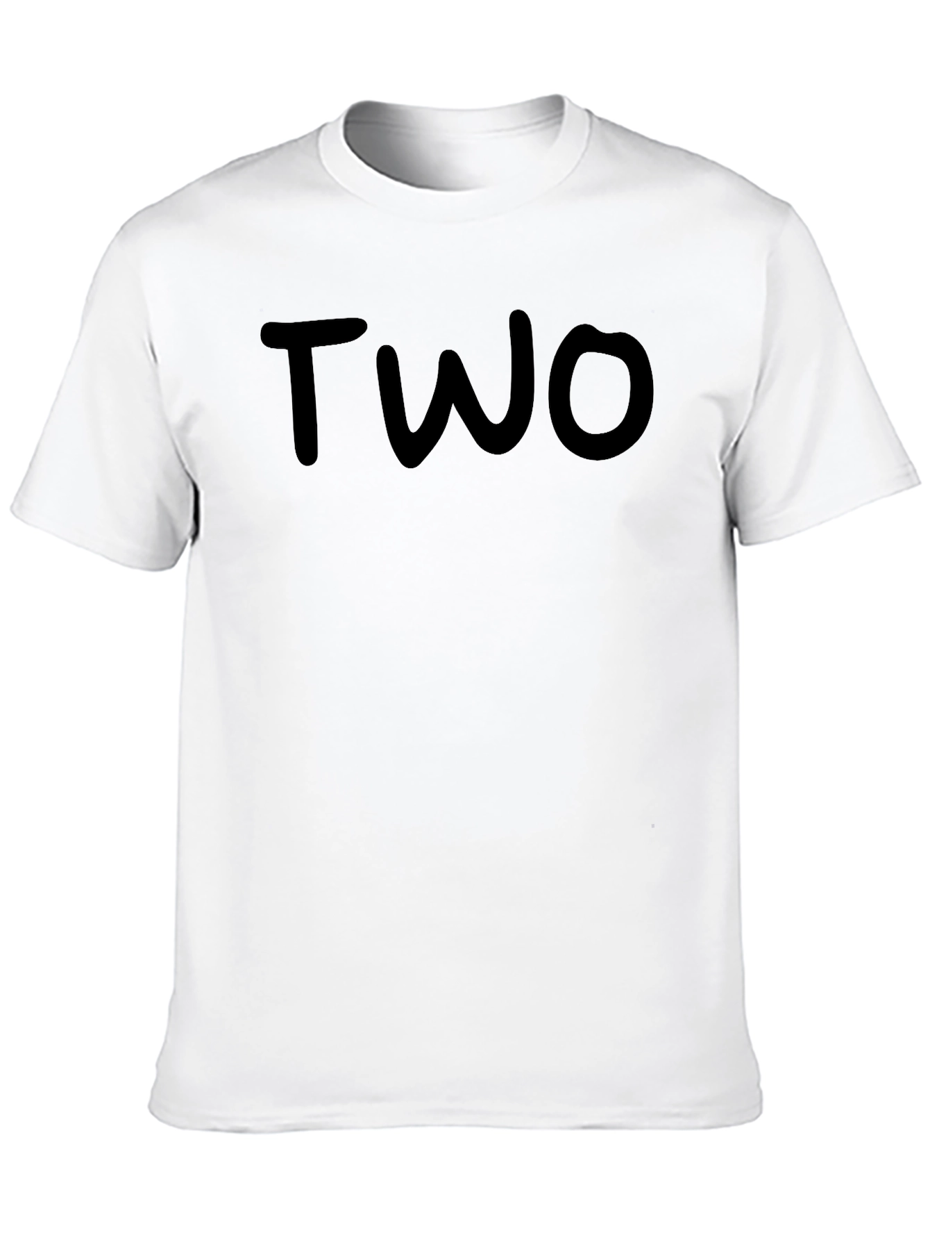 Black T-Shirt - TWO Graphic Tee