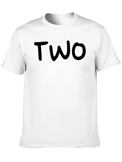 Black T-Shirt - TWO Graphic Tee