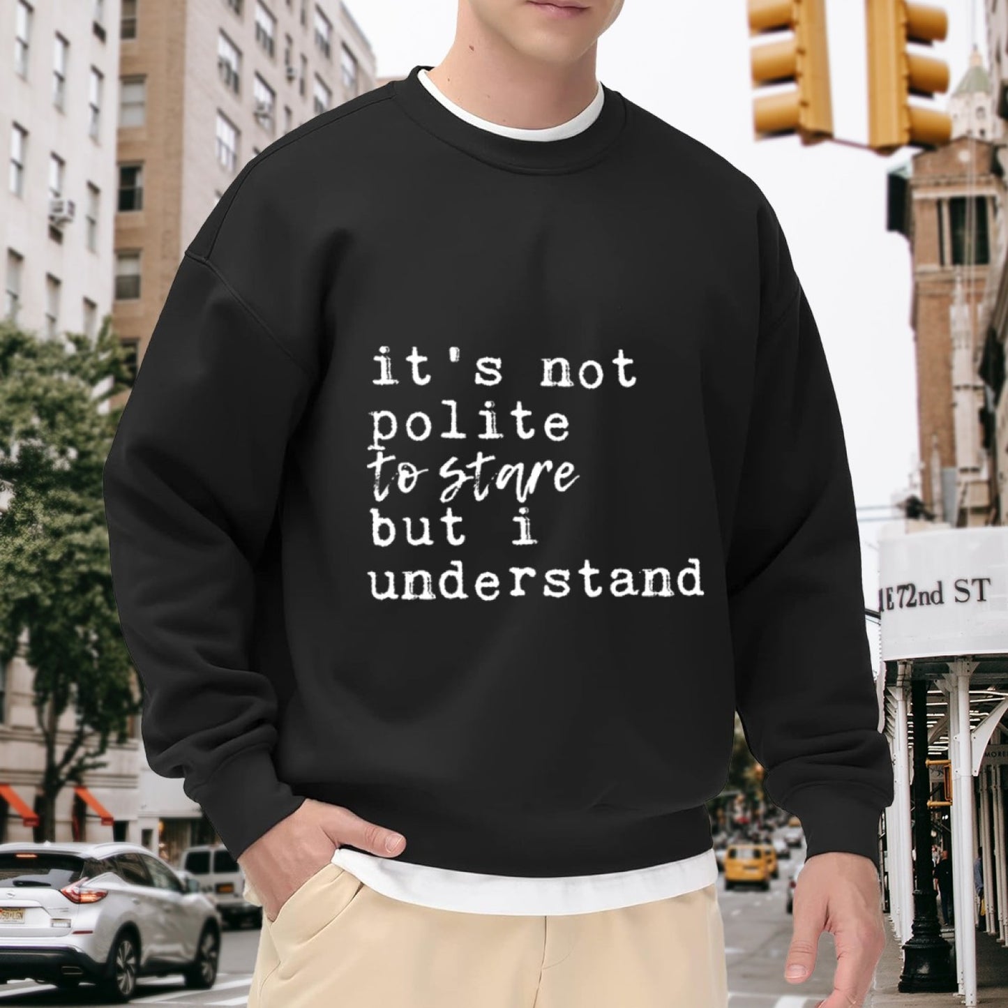 Cheeky "It’s Not Polite To Stare But I Understand" Crewneck