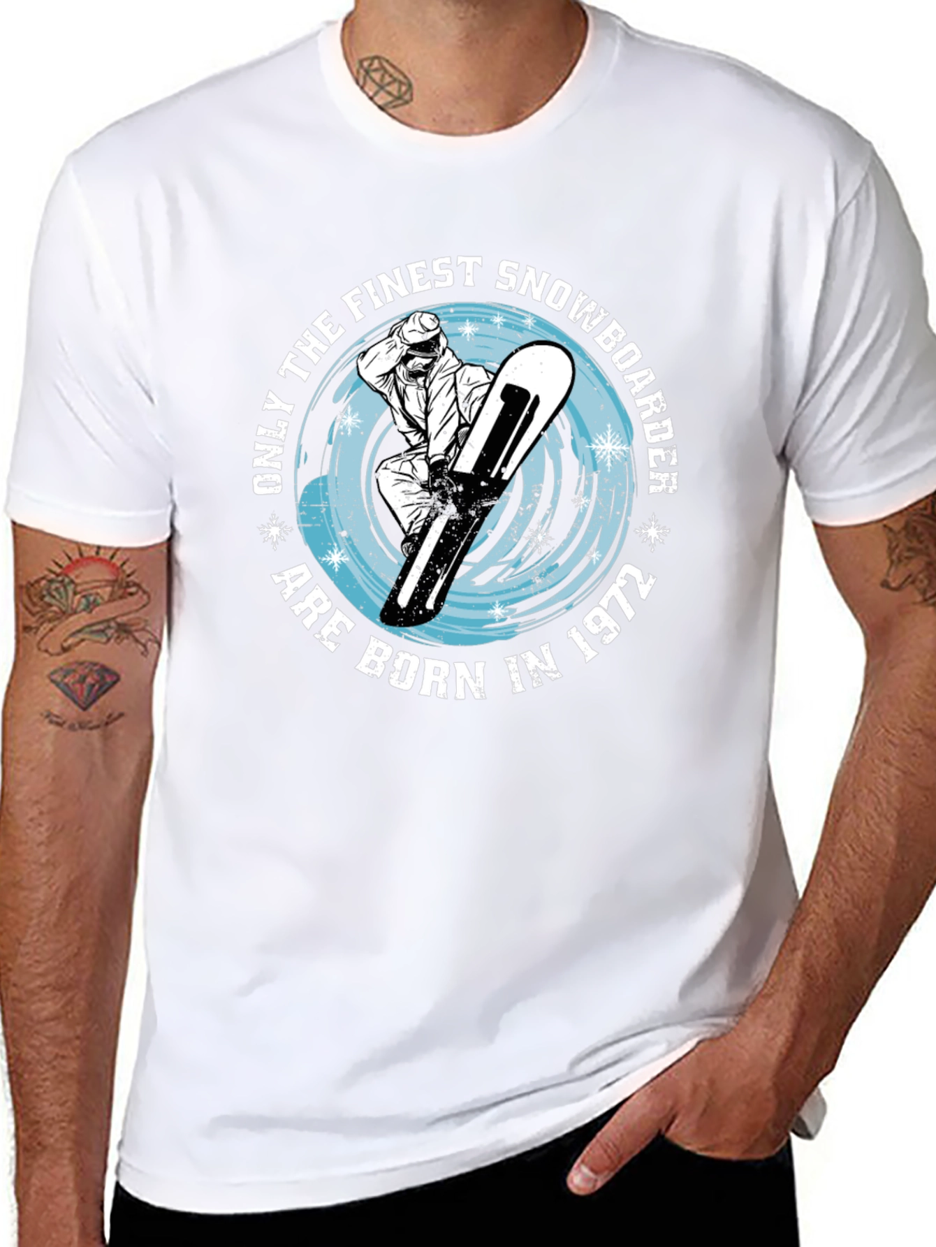 Finest Snowboarder Born in 1972 T-Shirt