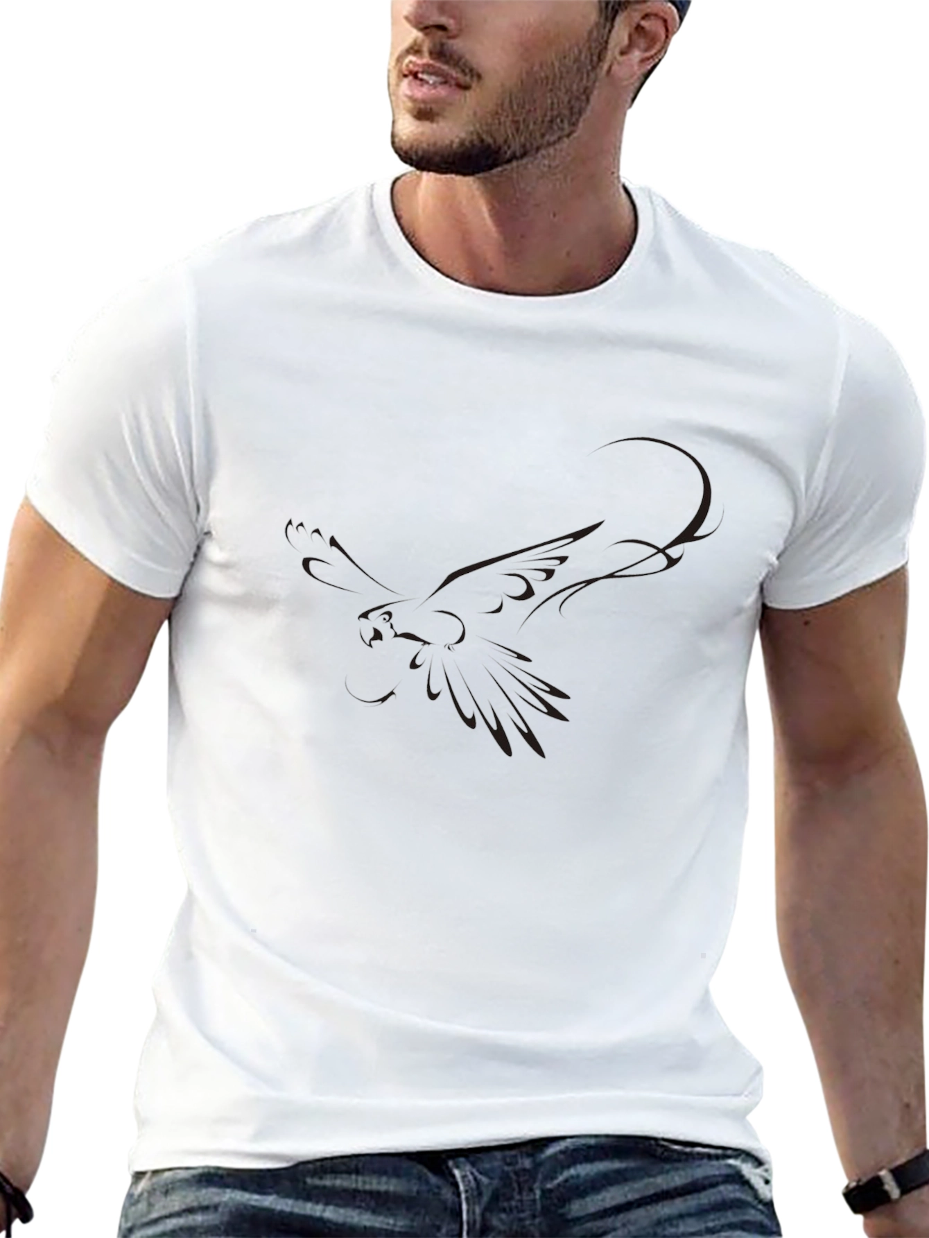 Classic Black Short Sleeve Tee - Modern Fit