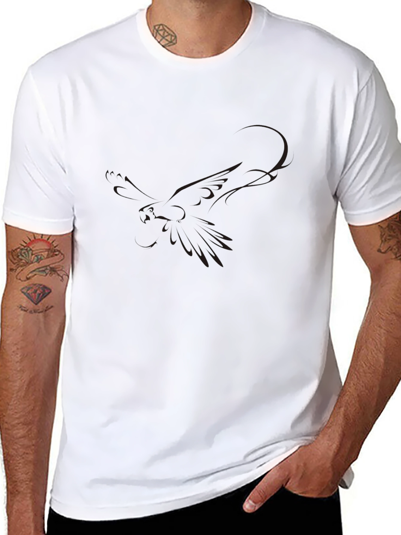 Classic Black Short Sleeve Tee - Modern Fit