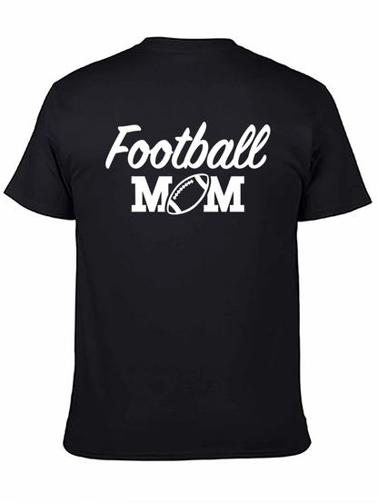 Football Mom Black T-Shirt