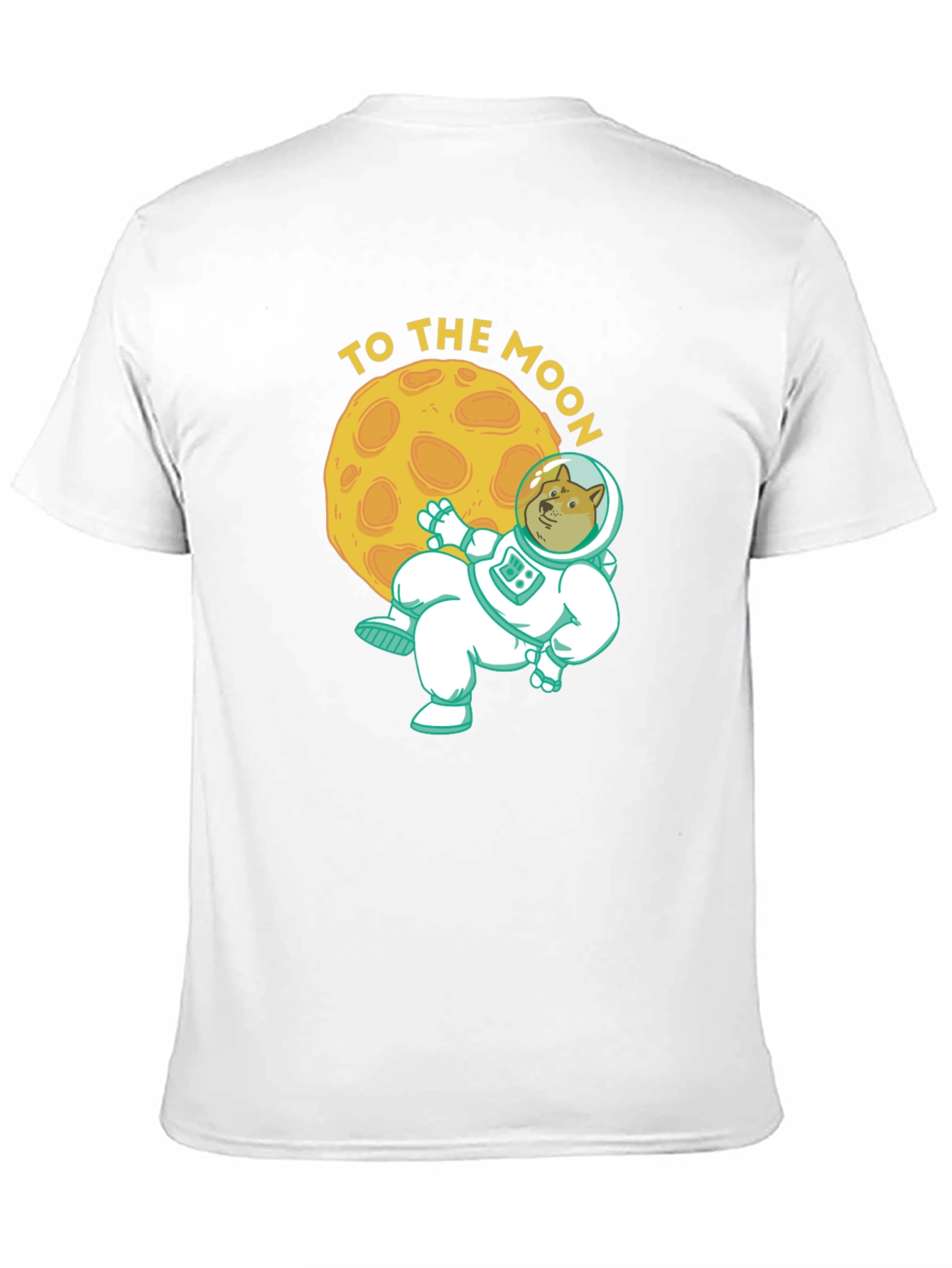 Doge To The Moon Black Graphic Tee