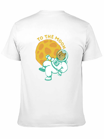 Doge To The Moon Black Graphic Tee