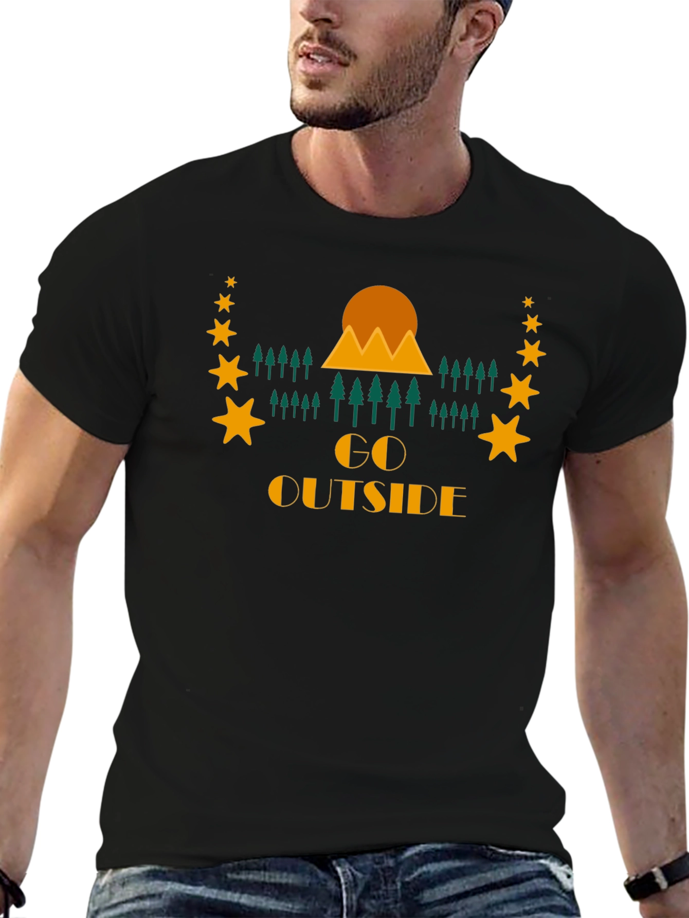 Go Outside Graphic Tee - Nature Adventure Shirt