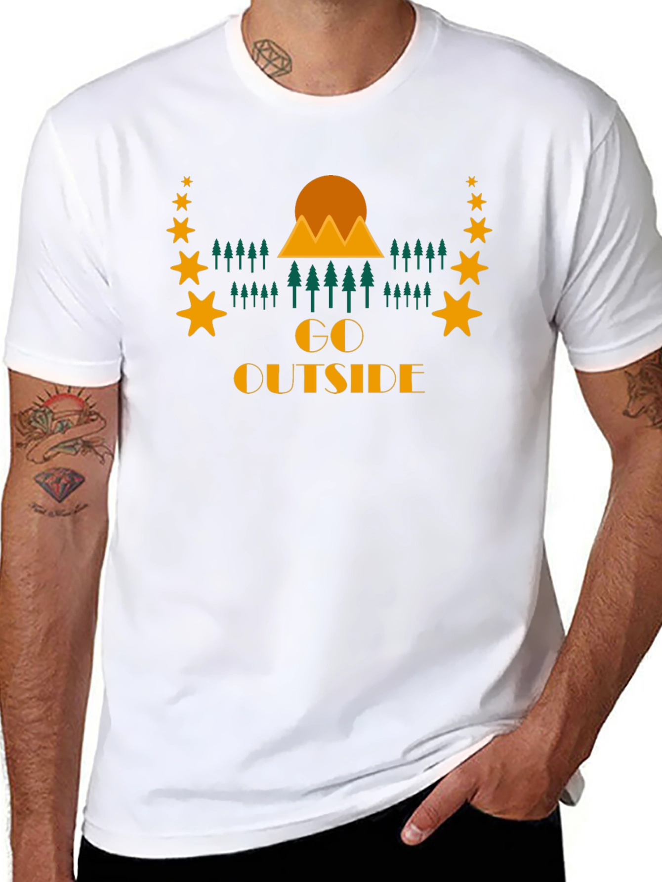 Go Outside Graphic Tee - Nature Adventure Shirt